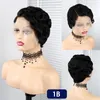 Parte 13x1 pixie riccio di pixie in pizzo parrucca tagliata per donne nere bob bob parrucche per capelli naturali naturale remy brasiliano pre -pilota