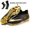 Säkerhetsskor Aliups Professional Unisex Soccer Long Spikes TF Ankel Football Boots Outdoor Grass Cleats EU Storlek 3044 230822