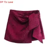 Jupes Or violet noeud Mini jupes courtes brillant gris Sexy fendu Streetwear nuit rue Look Vintage rouge femme vert femme 1165241 230822