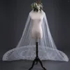 Voiles de mariée Beaux coeurs dentelle voile de mariage 3 mètres 1 couche douce tulle cathédrale ivoire avec accessoires de peigne