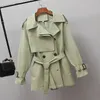 Vrouwen Suits Blazers British Fashion Temperament Wind Breakher Coat 2023 Spring Herfst Taille Trench All Match Short Lady Jacket 230822