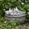 Garden Decorations Durable Pot Long Lasting Potted Ornament Sturdy Containing Statue Balcony Patio Flower
