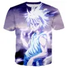 Heren t-shirts anime jager x jager t shirts menwomen 3d hxh geprint t-shirt casual harajuku stijl streetwear zomer trendy mannen kleding tops 230823