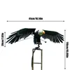 정원 장식 내구성 스테이크 로커 독수리 동상 아트 새 안뜰 바람개비 장식 장식