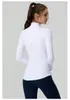 LU08 Yoga jacket women's Workout sports fitness jacket quick drying sport jackets solid color jacket zipper jogging sports shirt sportswear