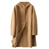 Women's Trench Coats Women Lapel Long Hooded Jacket Autumn Slim Rain Coat Nylon Womens Down Vest 2x