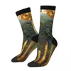 Erkek çorapları asılı babil bahçeleri retro retro harajuku gustav klimt patlama sanat dikişsiz mürettebat çılgın çorap hediye desen baskılı