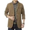 Blazer men Casual Blazers Cotton Denim Parka Men's slim fit Jackets Army Green Khaki Large Size M-XXXL 4XL outdoors outwear c238G