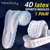 Аксессуары для участков обуви 4D Massage Shoes стельки Супер мягкая латексная спортивная стелька для ног бегущая корзина подошва Арка