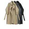 Womens Trench Coats Autumn Coat for Women Windbreaker Korean Fashion Jackets Clothing Casual Solid Long 230822