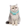 Hundehalsbänder süße Haustierkatze Perlen Halskette Kragen mit Bling Bone Mode Welpe Hochzeit Schmuckzubehör Acs Accessoires Halskette für Hunde Katzen Katzen