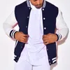 Jackets de Jaquetas Men Manga Longa Moda de Algodão Longo Casual Casual Baseball Jaqueta de Baseball Cardigan Casaco 230822