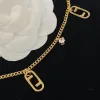 Designers Womens Pendant Halsband Luxurys smycken Mens Fashion Armband F Letters Chain Wedding Armband Ornament Ladies Jewellry 238232d
