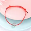 Bedelarmbanden vrouw armband rood zwart verstelbaar touw string voor vrouwen paar hartster handgemaakte sieraden cadeau 18 stijlen