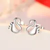 Stud Earrings Pt950 Platinum Earring Women's Korean Style Personalized For Women Girls