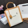 Womens Designer Bags Mini Cabas Most Classic Letter Totes Shoulder Purse Canvas Leather Unisex Clutch Bag Crossbody 3 Colors 2 Size with Box