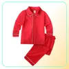 Pijamas crianças bebê menino meninas veludo pijamas de natal conjunto criança manga longa botão para baixo rendas tops calças pjs roupas de dormir t2210135088471