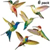 Stickers muraux 68 pcs colibri fenêtre s'accroche décor décalcomanies unique film autocollant collision 230822