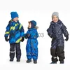 Down Coat Commerce extérieur des marchandises originales à queue unique combinaison d'escalade pour enfants veste de ski coton coupe-vent imperméable chaud J230823