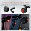 Cykelbelysning Taillight Cykel bakre ljus smart svans Auto bromsavkänning Led Typec laddning vattentät IP66 Cykling 230823