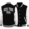 Heren Jackets York The Fashion Capital Printed Female Baseball Uniform Button Cloths Fashion S-5XL StreetwearoverSize Fleece Overcoat 230822