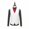 3PC Pak Men Hoge kwaliteit Wit Slim Fit Wedding Suits For Men Business Formal Wear One Button Gentlement Tuxedo Party Dress 6XL296K