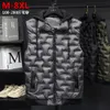 Män s västar varumärke Autumn Winter Men Cotton Vest Jacket ärmlös ner midja manlig casual kappa plus storlek 8xl 230822