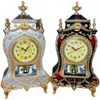 Table Clocks Vintage High-end Clock Silent Scanning Hour Reporting 16 Music Rotating