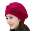 Berets moda elegancka dama kobiety beret beret beret culean klasyczny wełna wełna czapka kwiatowa Keep Winter Miękki stały kolor czapki 230822