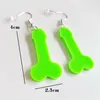 Dangle Earrings 2023 Fashion Green Men Human Organs Acrylic Drop For Women Personality Earring Girl Female Party Jewelry