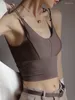 Kobiety dla kobiet Kobiety krótkie blaty uprawne seksowna żeńska bez rękawów top z czołgów z tyłu camisole push up sportowy stężenie oddychające bieliznę Slim Fit 2023