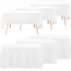 Outros suprimentos de festa do evento 29 "x 14 pés de plástico branco descarte saia e toalha de mesa Conjunto para decoração de mesa redonda retangular aniversário 230822