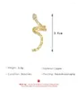 Pendientes traseros MODOMA 2023 con forma de serpiente, Clip para mujer, accesorios minimalistas de estilo Y2k, joyería de diseño de lujo, Clips para las orejas Punk