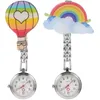 Pocket Watches 2 Pcs Decorations Hanging Watch Small Hard Glue Ornament Exquisite Clip-on Design