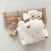 Diaper Bags Bear Embroidery Baby Nappy Bag Stroller Caddies Portable Nappies Storage Toiletry Organizer Mommy for Mom 230823