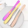 8pcs Rose Dinnerware Conjunto de utensílios de aço inoxidável Faca bolo de bolo de espátula Serviço de sopa Sopa colher colher salada fla talheres hkd230812