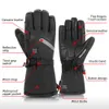 Fünf Finger Handschuhe erhitzte Motorrad Winter Warm Guantes Moto wasserdichte wiederaufladbare Heizung Thermal 230823