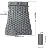 Almofadas ao ar livre colchão de ar de 2 pessoas para mochila de acampamento ao ar livre 196 * 125 * 9cm Sleeping Pad Pad Air Camping Tapete com travesseiro de ar Inflate rápido 230823