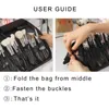 Cosmetische tassen kisten 29 holes professionele vouw waterdichte vrouwen make -up borstel gereedschap tas organisator reispoeder cosmetische sets toilethuls houder 230822