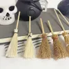 Other Festive Party Supplies 6/12/22pcs Mini Broom Witch Straw Brooms DIY Hanging Ornaments for Kids Halloween Party Decoration Costume Props Accessories L0823