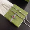 Designer ketting G Sieraden mode ketting ketting juwelen dames mannen hexagram groen cadeaubist h18u#