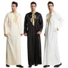 民族衣類イスラム教徒のファッションスタンドカラー刺繍ドバイカフタンドレスガウンパキスタンカフタンサウジアラビアジュバトーベアバヤイスラム