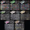 CHUNSHU 24 grille Nail Art décorations mixte rétro or argent gemme métal Zircon 3D ongles charmes luxe planète diamant manucure 230822