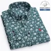 Men's Casual Shirts Alta qualidade 100 homens de oxford camisa casual listrada ou xadrez camisas manga comprida colarinho design 230822