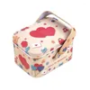 Present Wrap Vintage Suitcase Storage Tin with Lids Printed Candy Biscuits Organizer Wedding Birthday Party Decorative