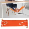 Lägermöbler kreativ enkel fot hängmatta lat avslappnad skrivbord vila sätta fötter svängande fotstöd hängande stol offce