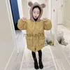 Down Coat 2022 Neues Modes Kids Girl Winter warmes Mantel Teenager Teenager Down Cotton Jacket Kinder Kapuze und Samt -Oberbekleidung Schichten TZ264 J230823