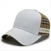 Мужские карки дизайнер бейсбольная шляпа женская шляпа шляпа шариковая шапка Dome Регулируемая черная солнце