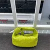 Italien Jodie handväska lyxig designer väska mini kvinnor riktiga läder handväskor kvinnor vävda knutväska