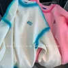 Men's Hoodies Ader Error Men's And Women's Sweatshirt Autumn Winter Colored Gradient Round Neck Loose Slouchy Couple Top